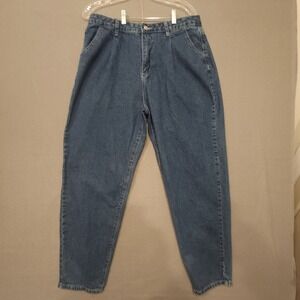 Shein Womens Pleated Denim‎ Blue Jeans Size XL